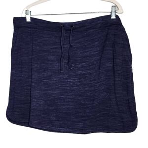 SUNDAY stretchy blue skirt/skort.  2X